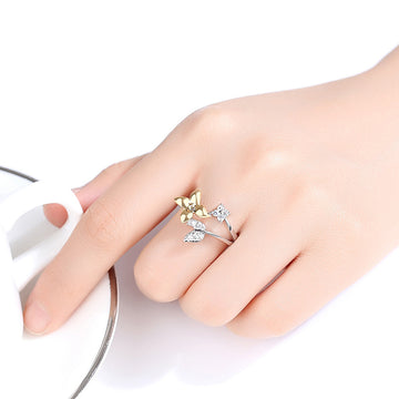 R539 - Butterfly two-tone ring